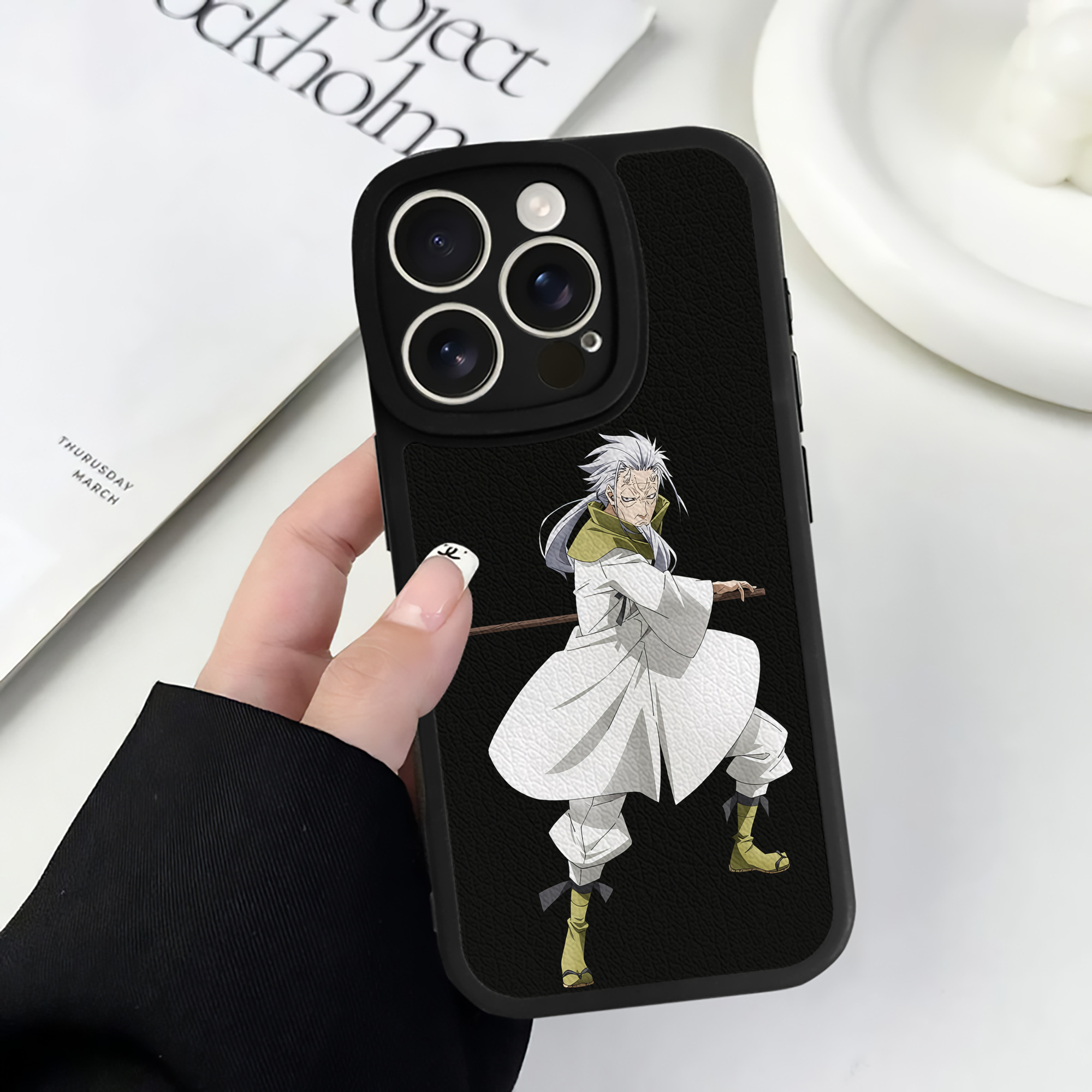 （画像用） 転スラ Regarding Reincarnated to Slime 【iPhone 16シリーズ対応】シリコンスマホケース（レザー調） 材質：シリコン